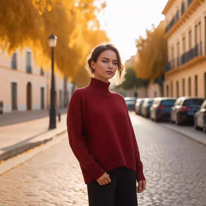 Loose Half-turtleneck Autumn And Winter Sweater