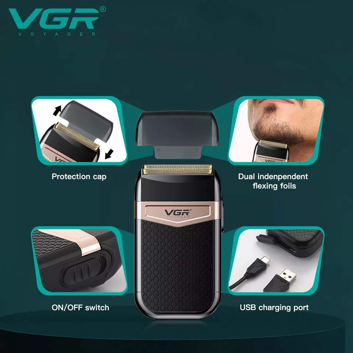VGR V-331 Professional Men’s Shaver - Image 6