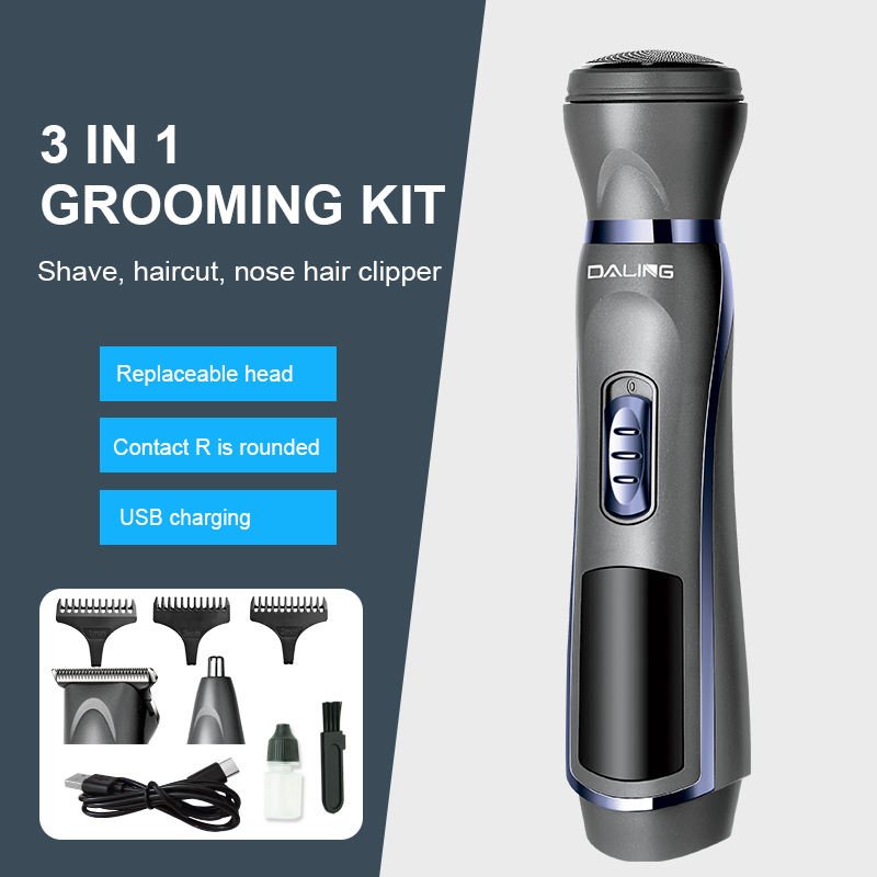 DALING 3-in-1 Rechargeable Men’s Grooming Kit (DL-9205) - Image 5